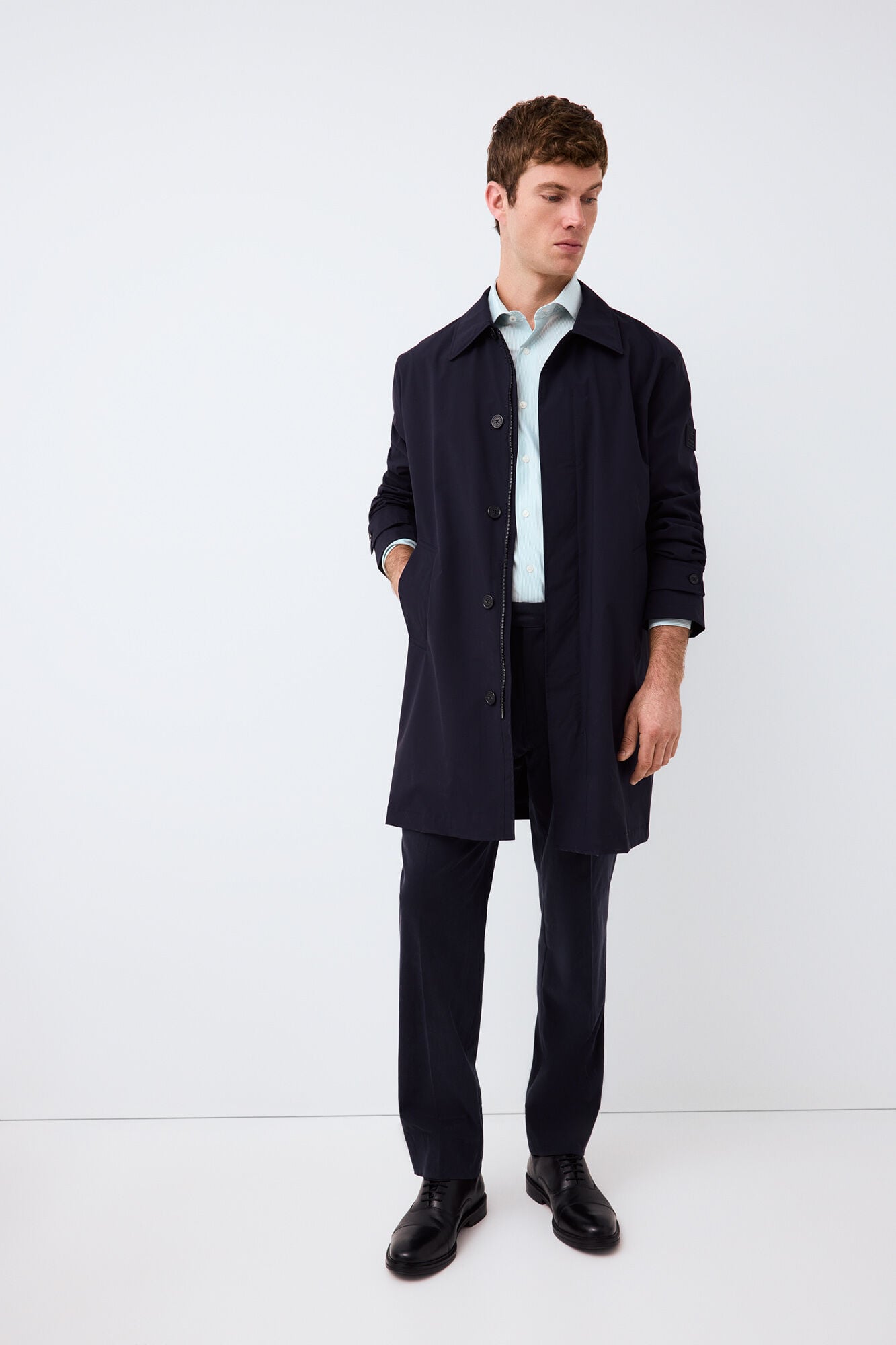 Pedro del Hierro Striped jersey-knit shirt Green