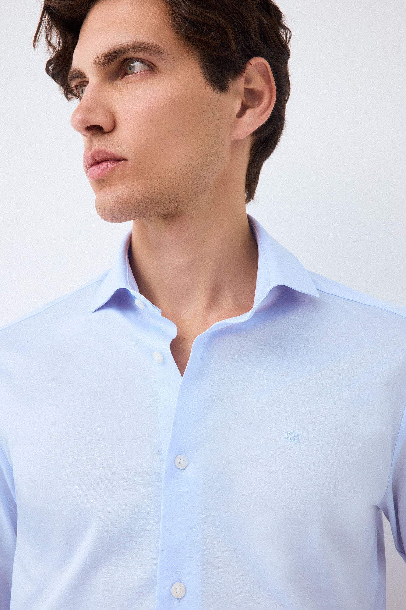 Pedro del Hierro Plain jersey-knit shirt