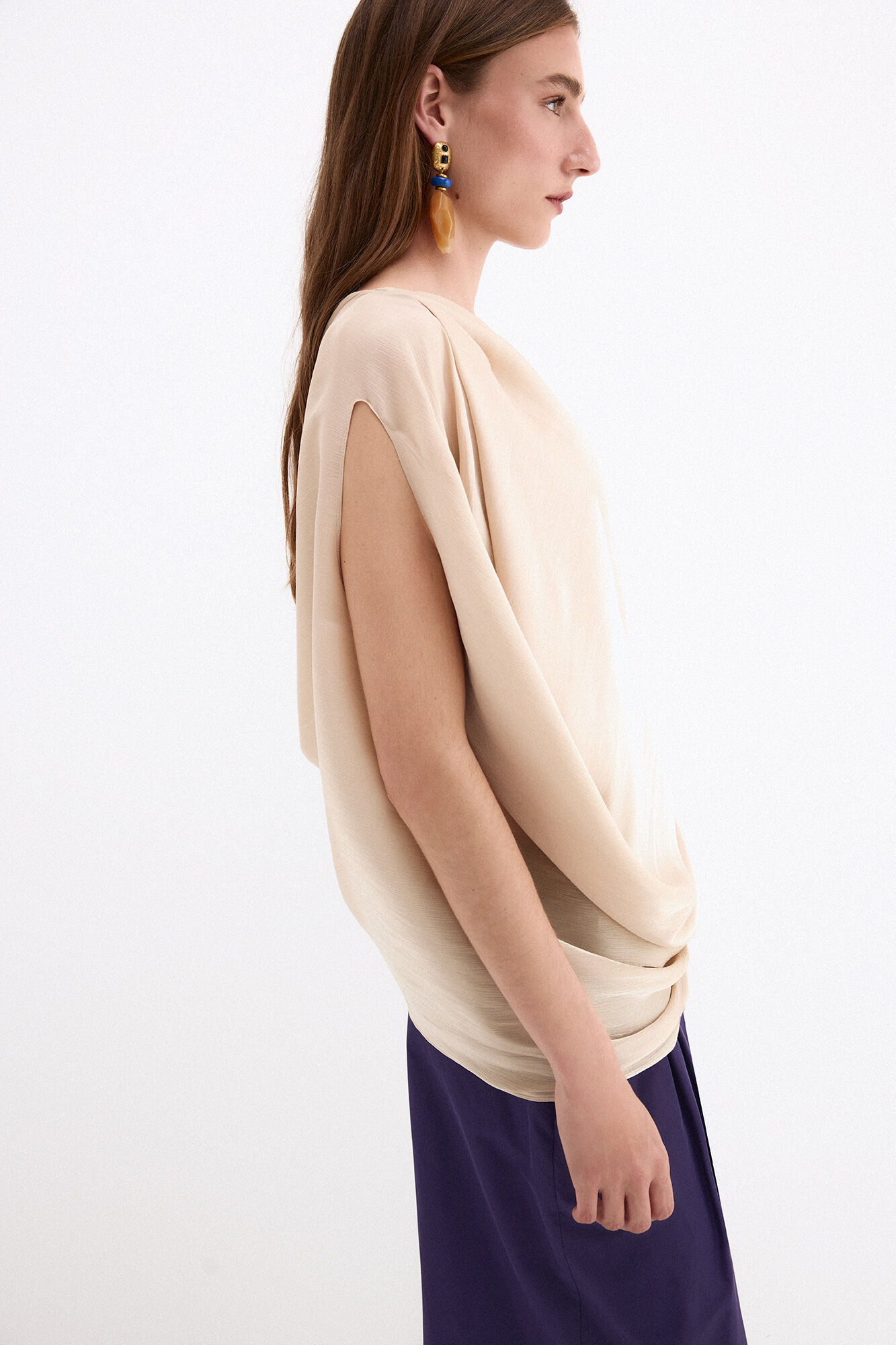 Pedro del Hierro Asymmetric runway top White