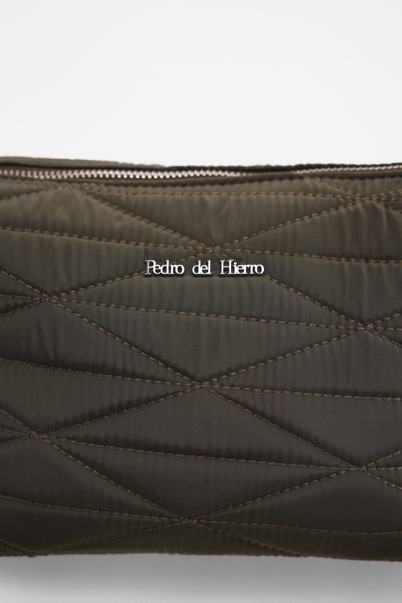 Pedro del Hierro Nylon puffer crossbody Green