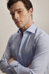 Pedro del Hierro Camisa Non Iron vestir tailored fit lisa Azul