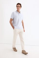 Pedro del Hierro Piqu&eacute; basic polo shirt Blue