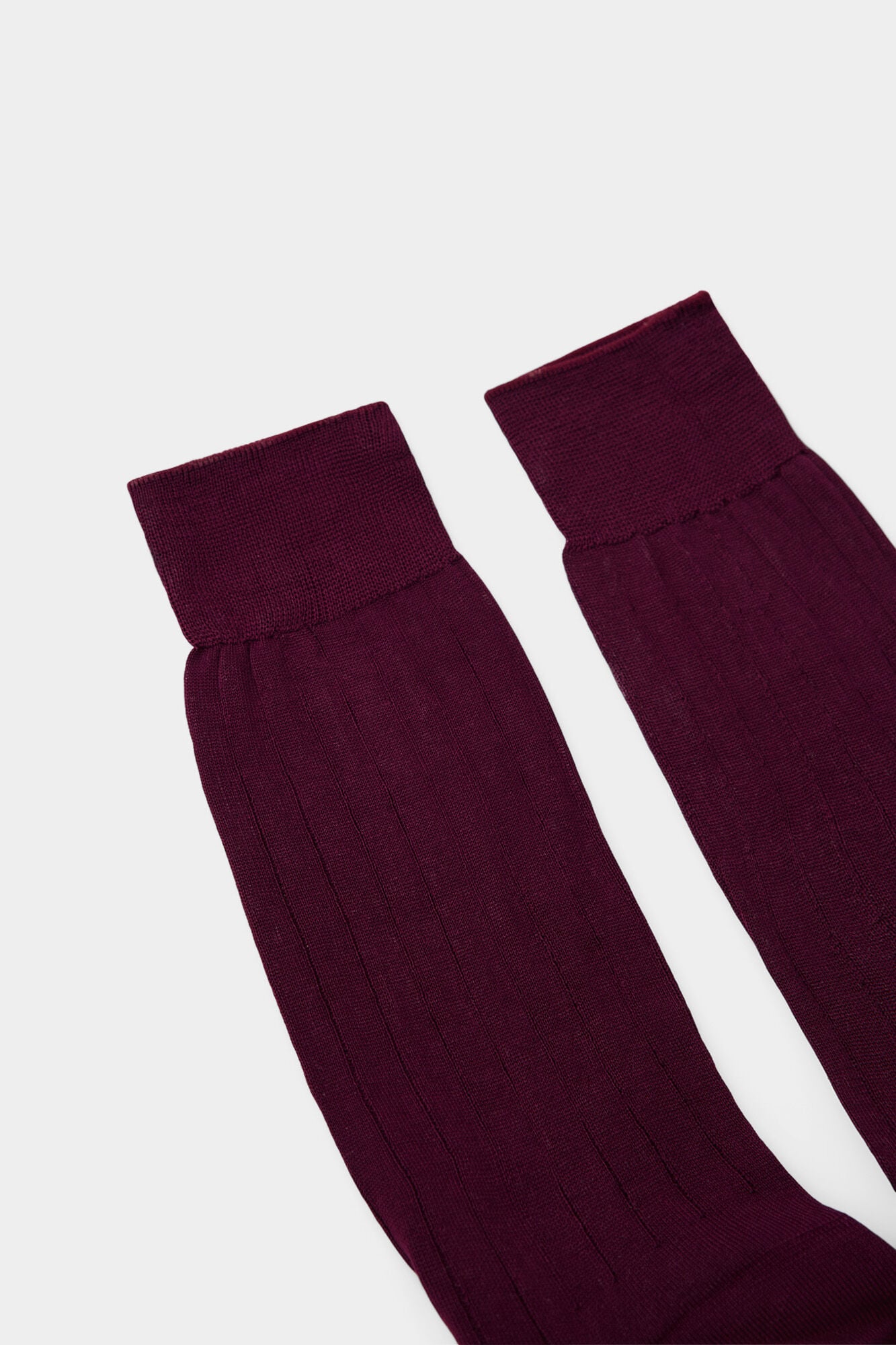 Pedro del Hierro Meia lisa de vestir Bordeaux