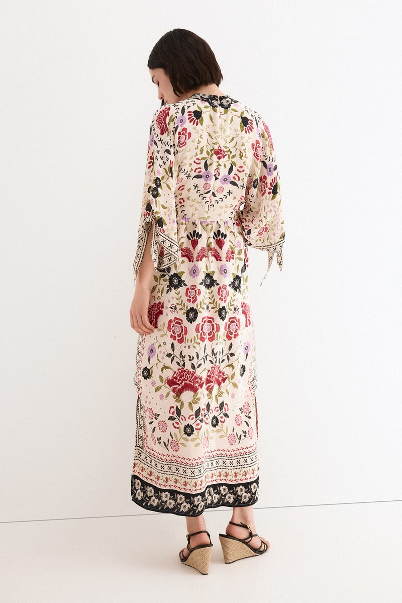 TFP by Tamara Falcó Positioned panels dress Beige