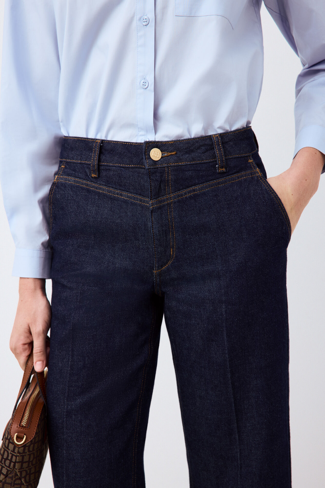 Pedro del Hierro Jeans wide leg capri