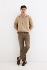 Pedro del Hierro Plain linen T-shirt Beige