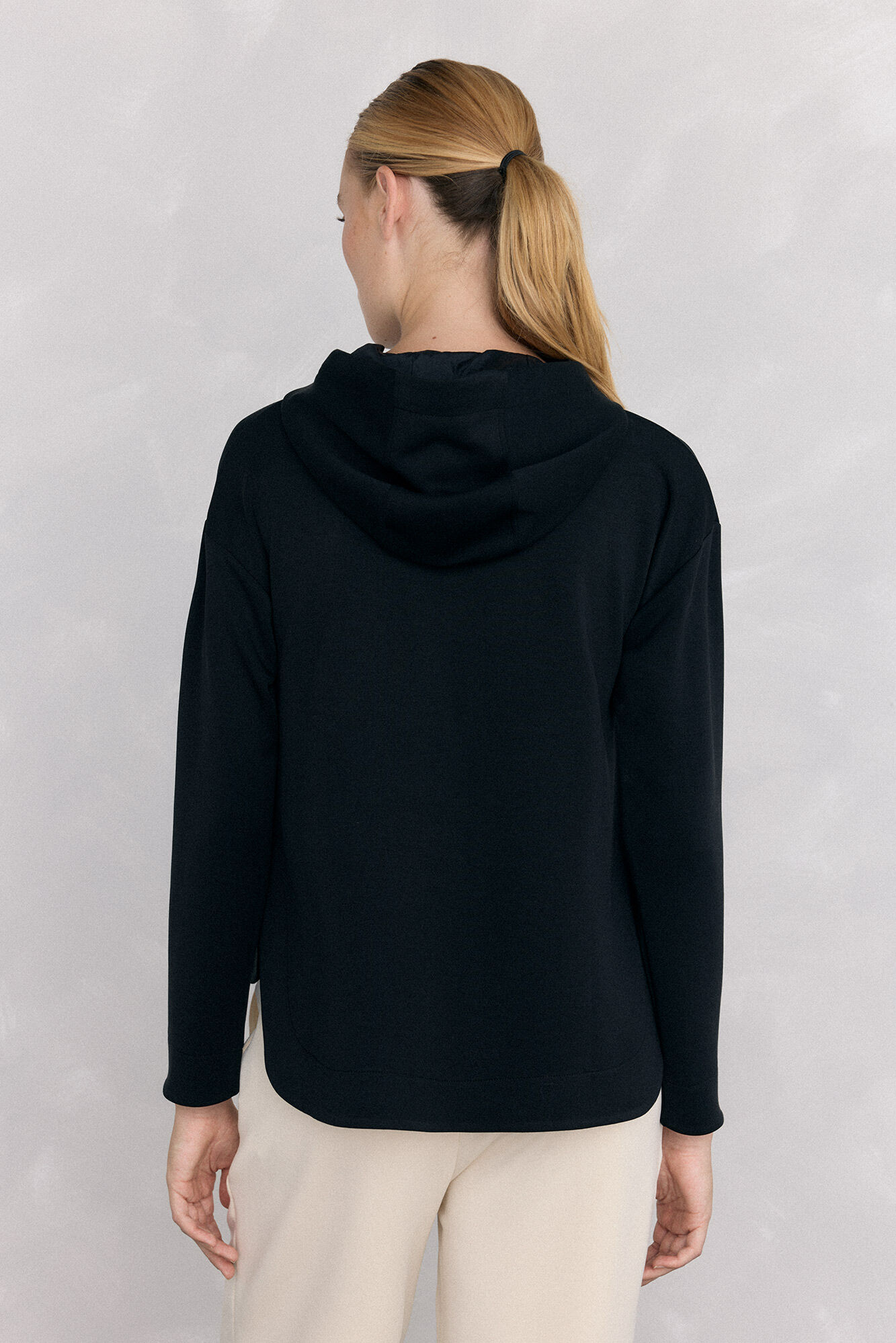 Pedro del Hierro soft touch logo hood Black
