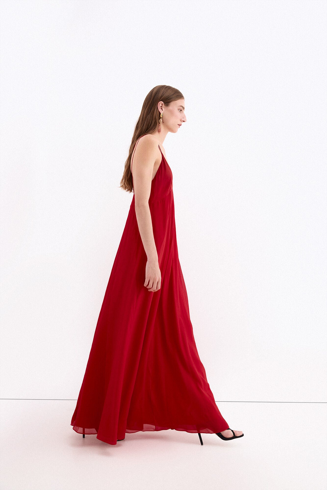 Pedro del Hierro Fluid long dress with straps