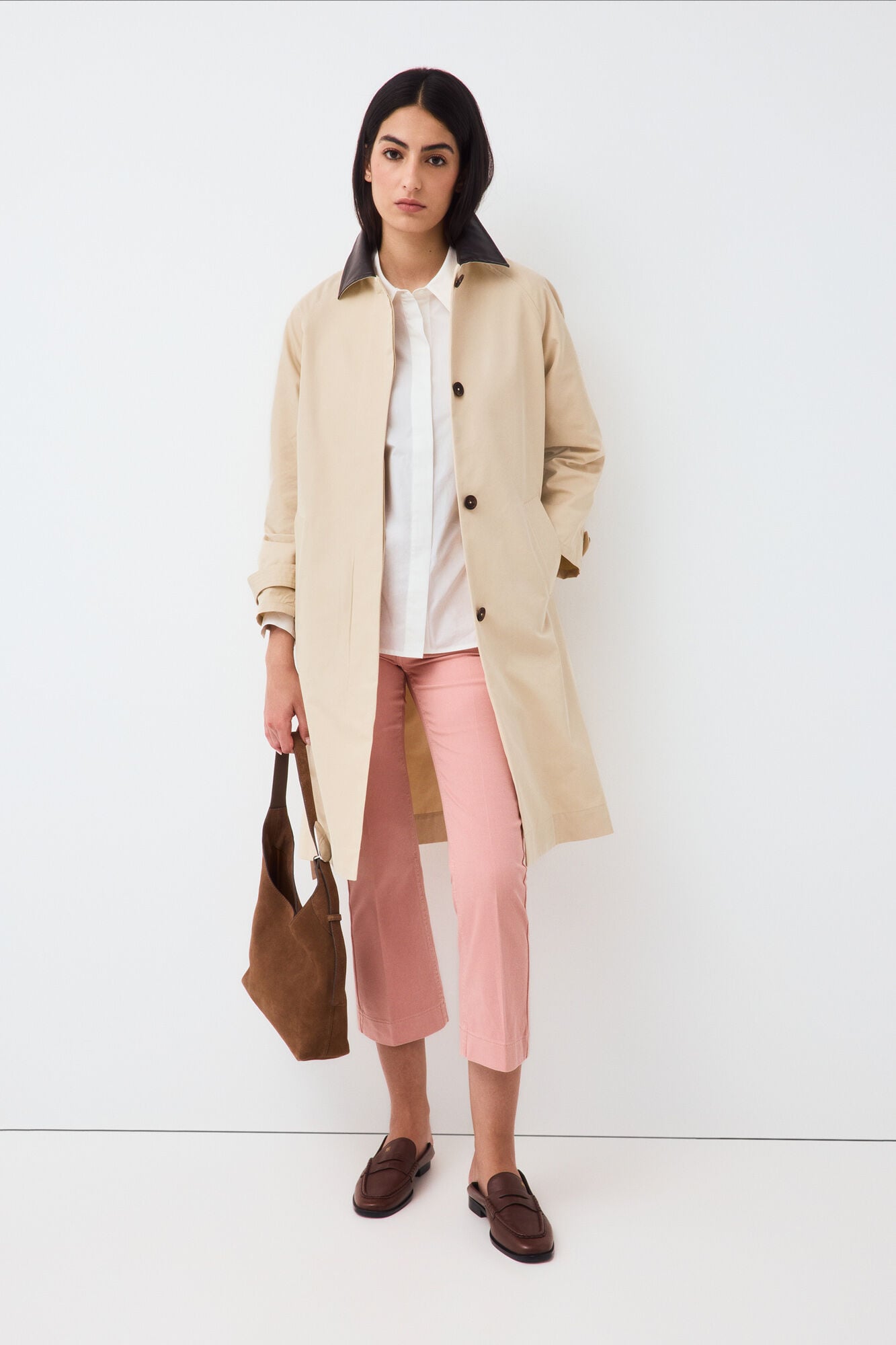 Pedro del Hierro Jeans flare cropped bordado