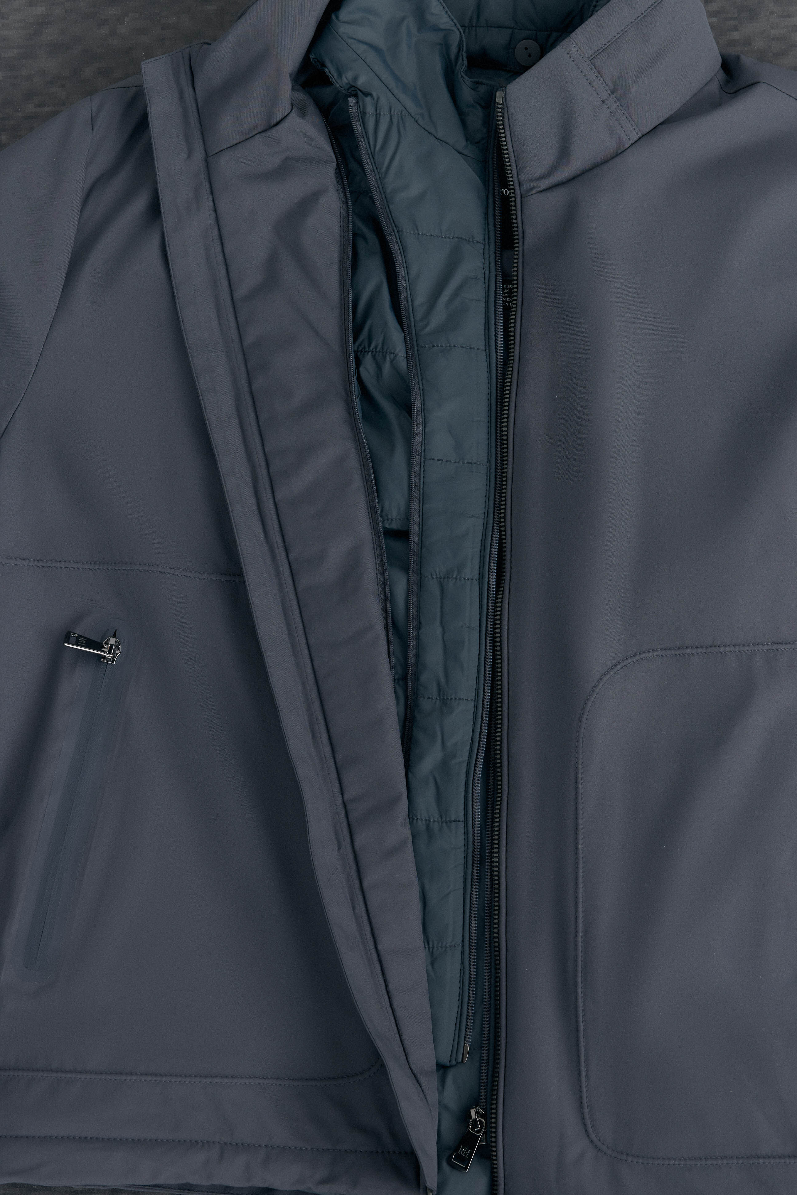 Pedro del Hierro Jacket with removable lining Grey