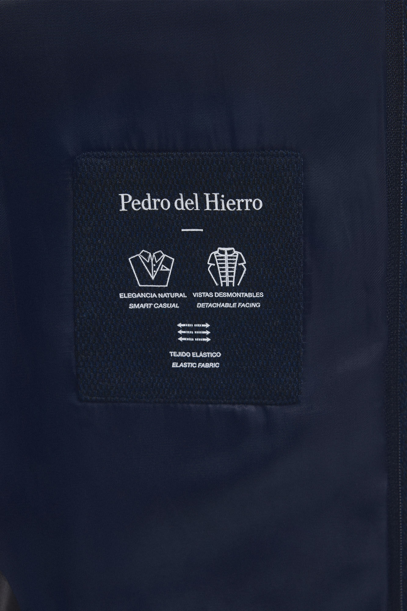 Pedro del Hierro Americana de punto con desmontable Azul