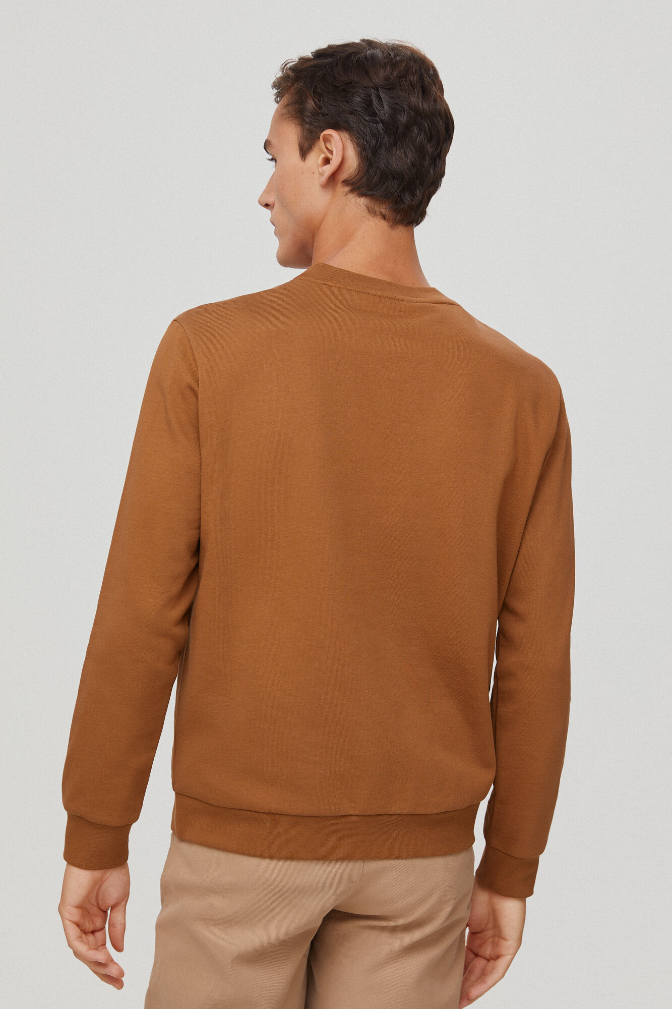 Pedro del Hierro Sudadera logo Marr&oacute;n