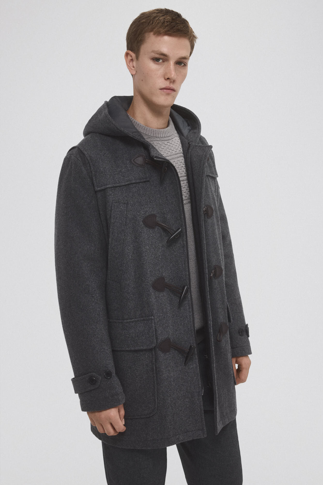 Pedro del Hierro Duffle coat Grey