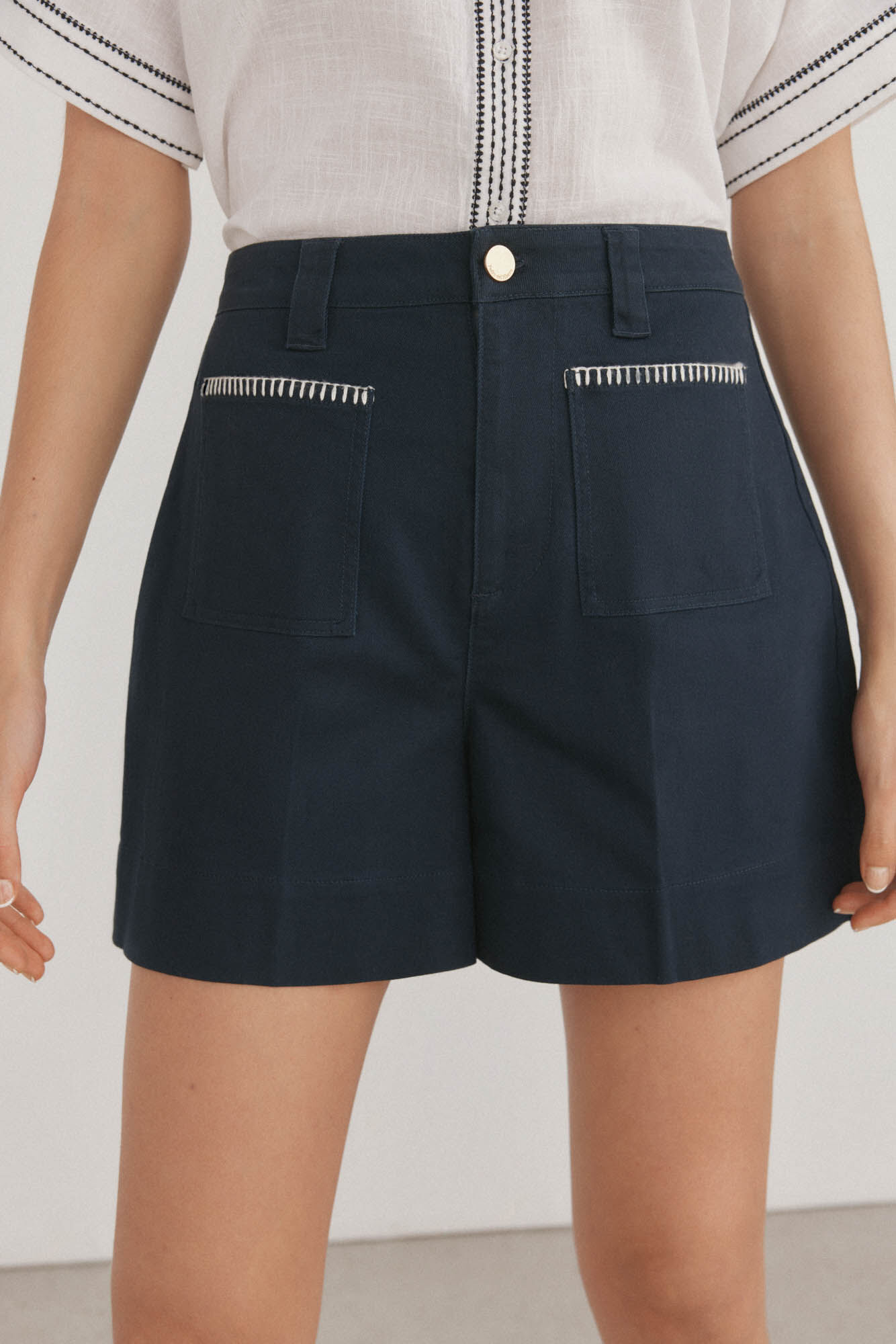 Pedro del Hierro Bermudas vaqueras Gris