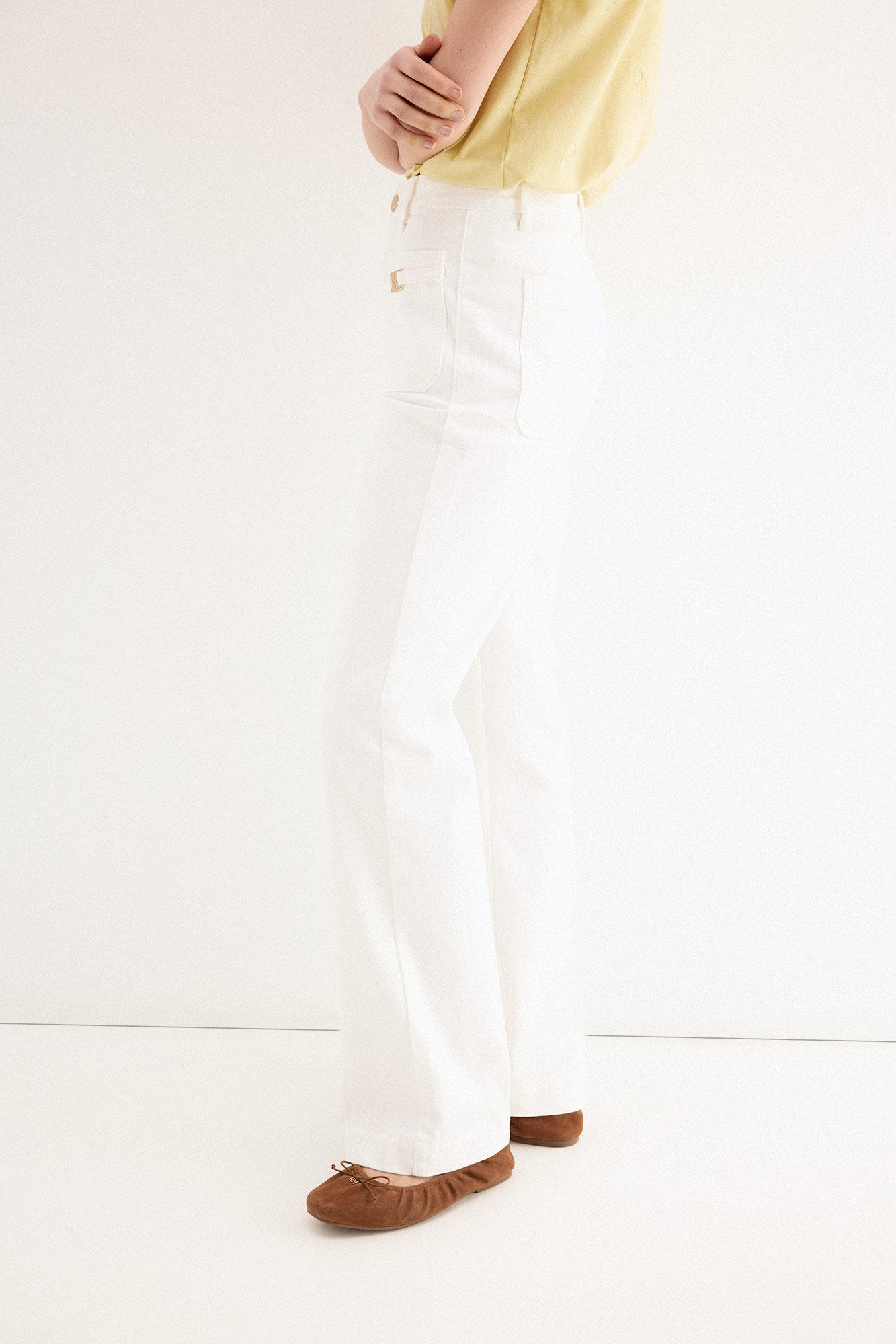 Pedro del Hierro Stovepipe jeans White