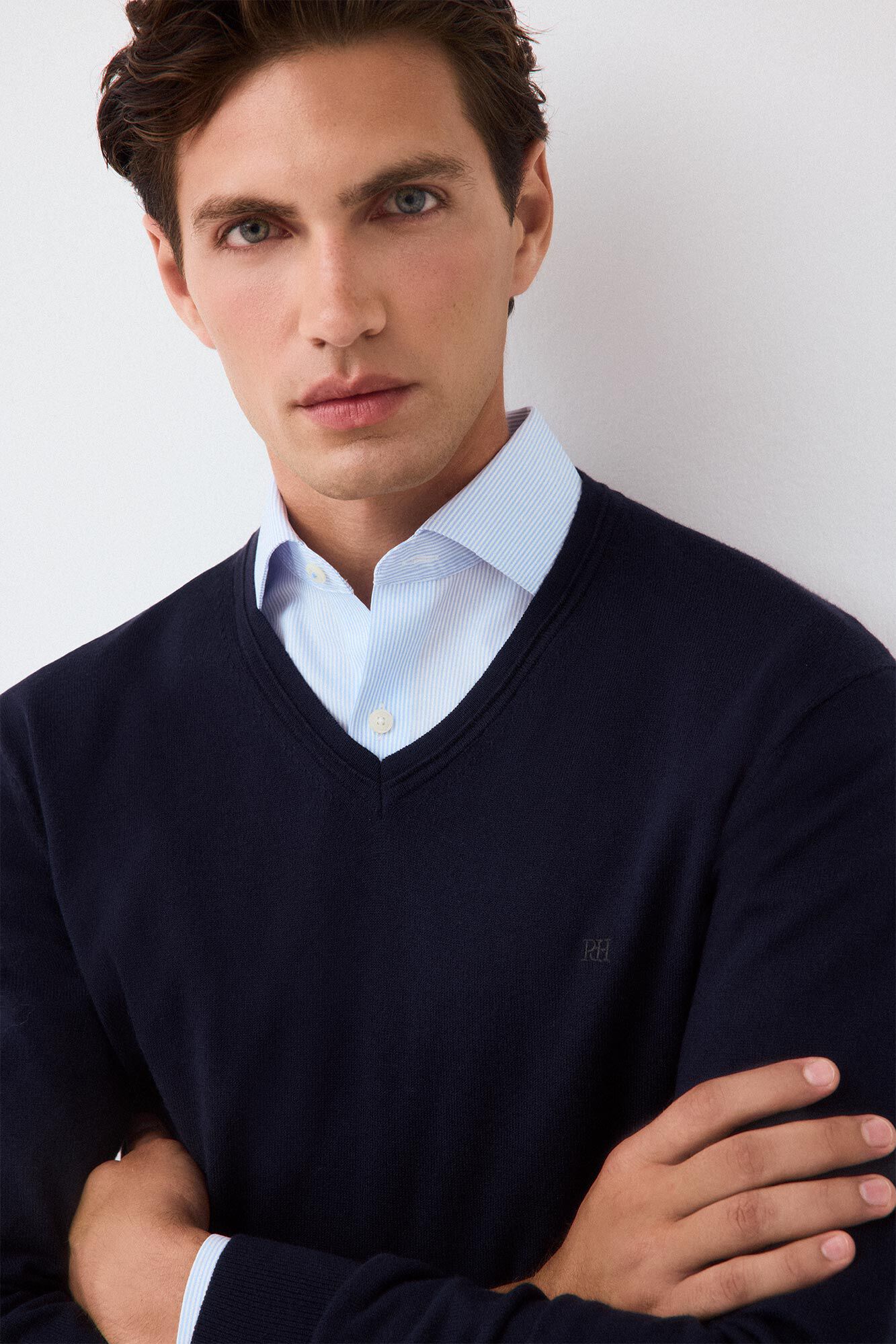Pedro del Hierro Premium cotton silk cashmere knit jumper