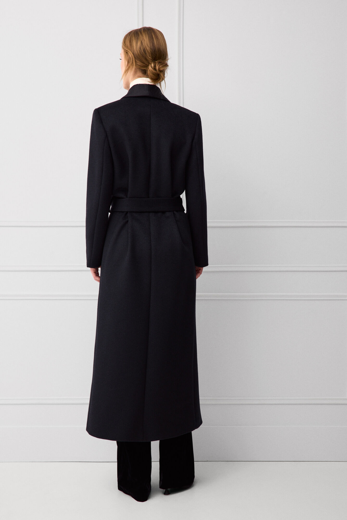 TFP by Tamara Falc&oacute; Double-breasted long coat Black