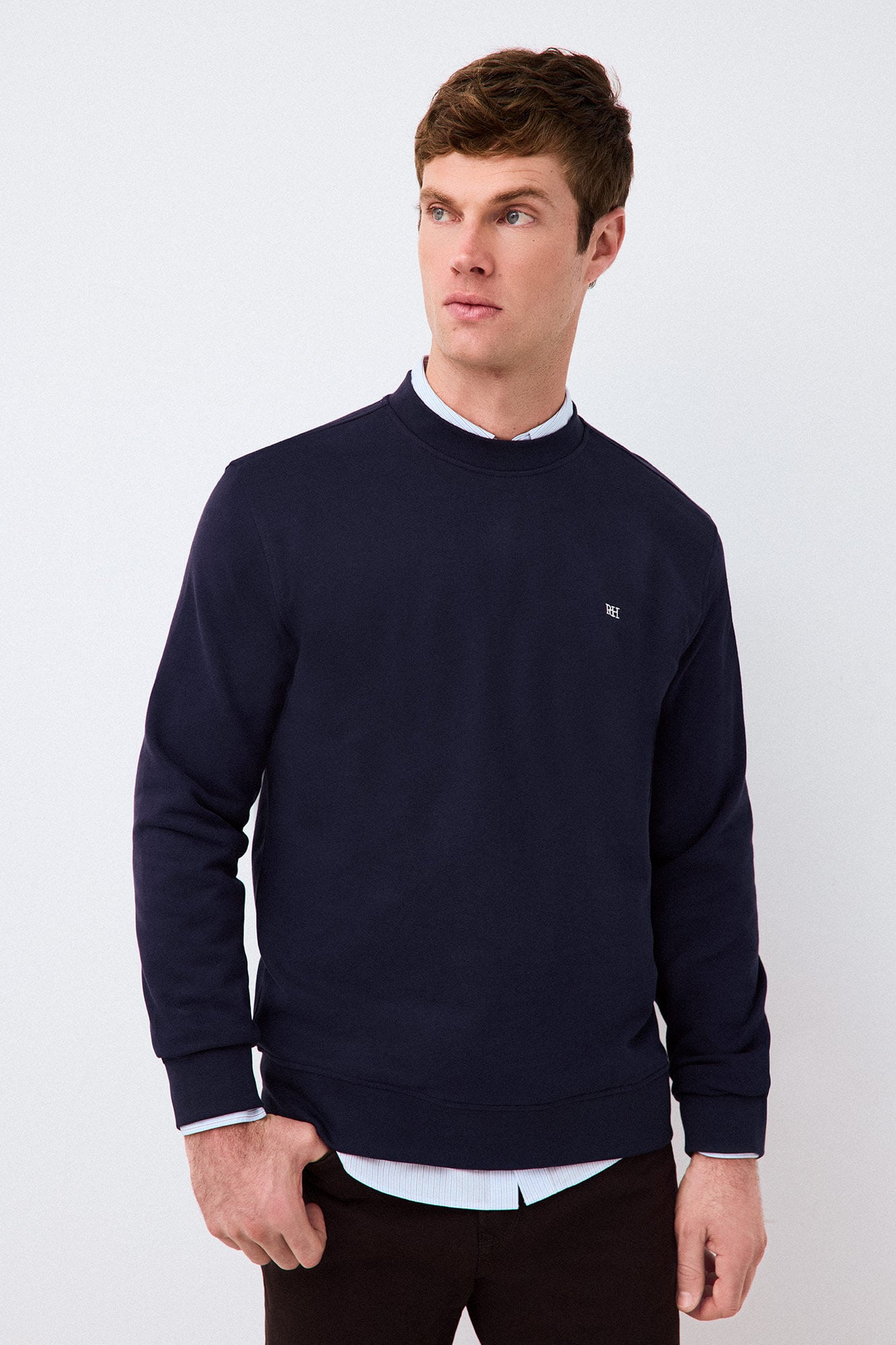 Pedro del Hierro Basic sweatshirt Blue