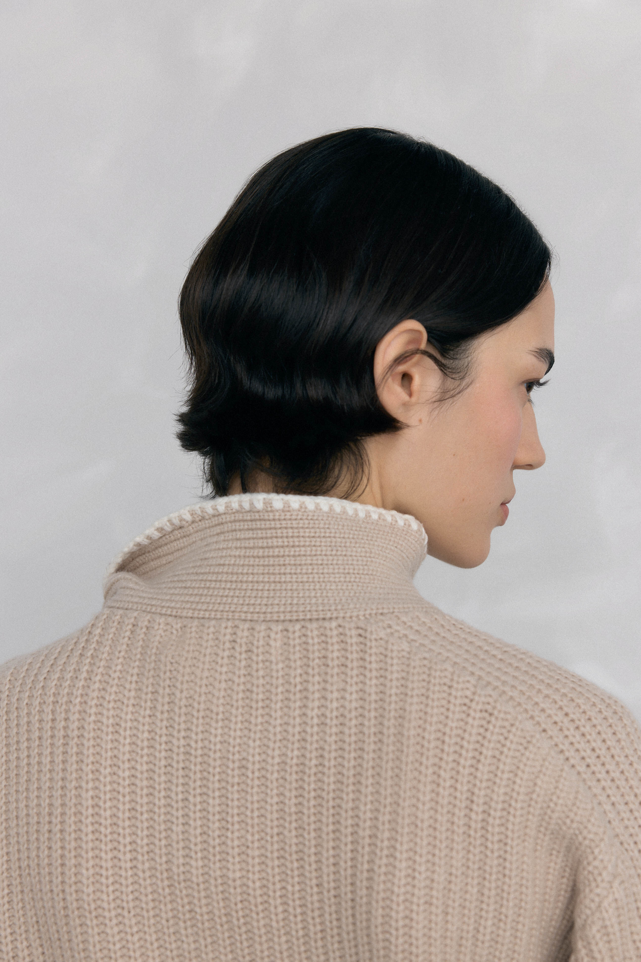 Pedro del Hierro Bow- neck sweater Beige