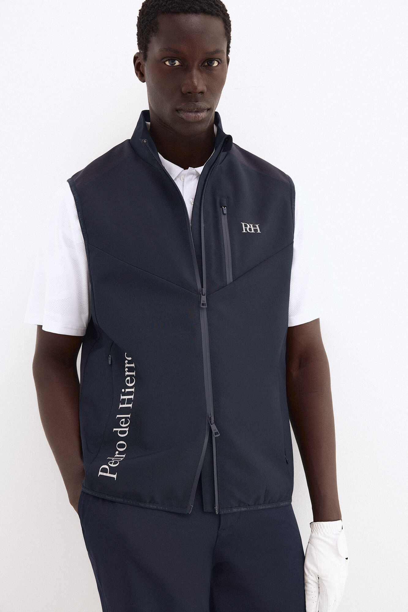 Pedro del Hierro Plain golf gilet Blue