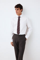 Pedro del Hierro Non-iron + anti-stain structure dress shirt White