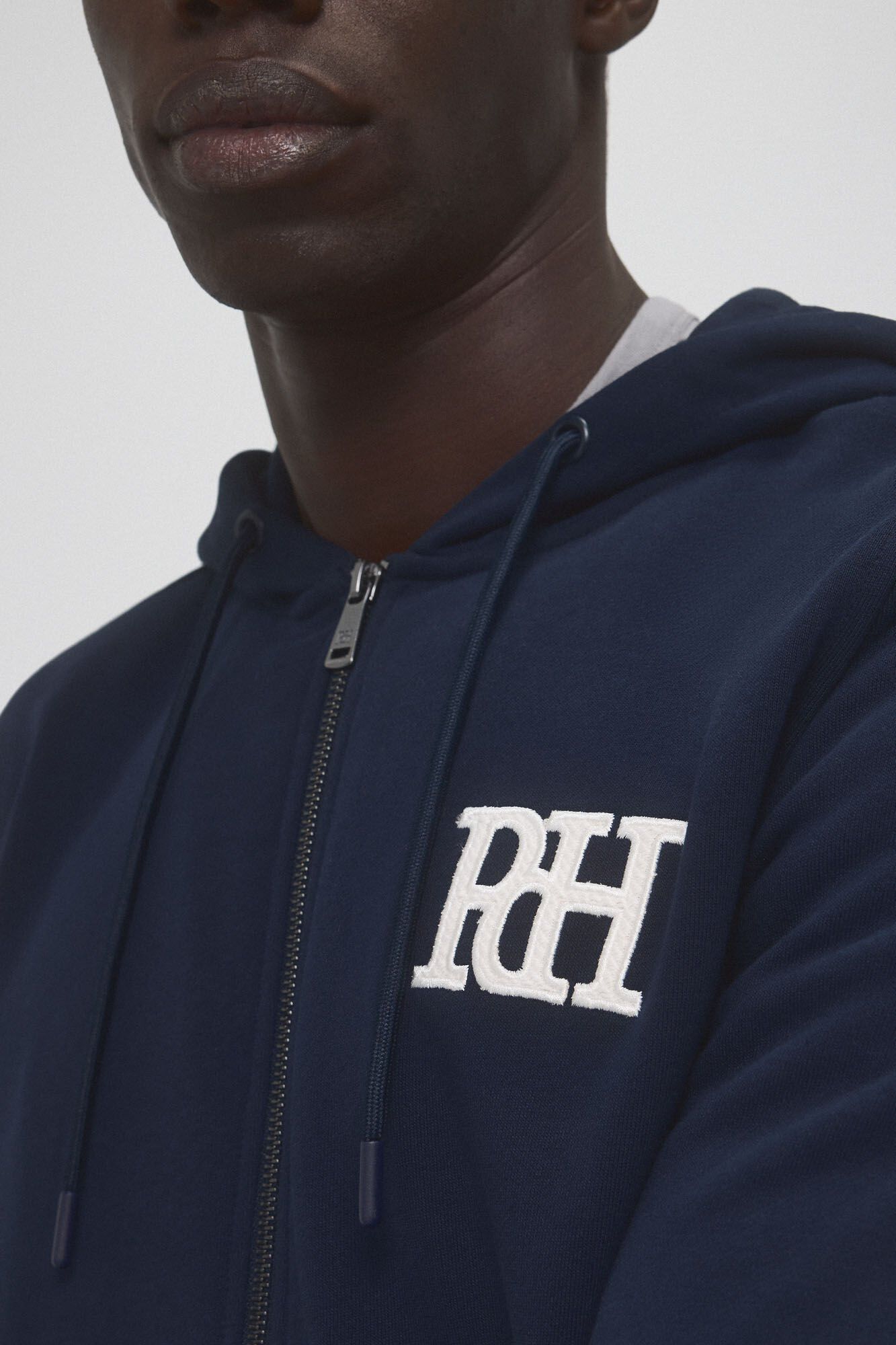 Pedro del Hierro Cardigan con capucha Azul