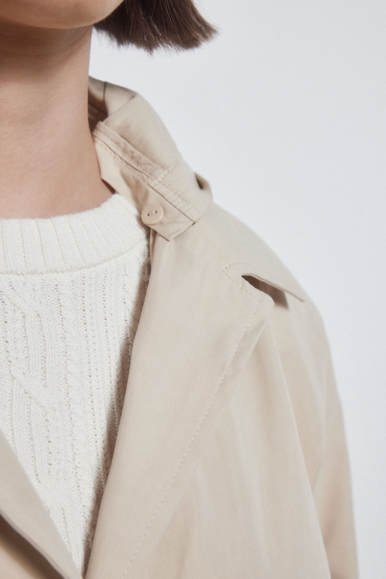 Pedro del Hierro Parka algodon capucha Beige