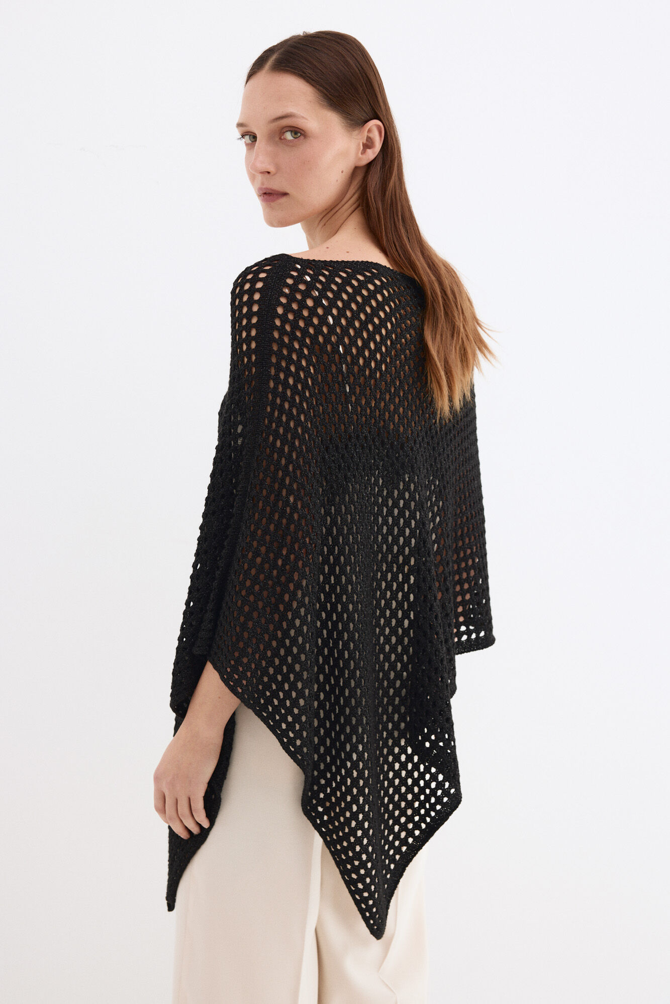 Pedro del Hierro Jersey-knit sequinned cape