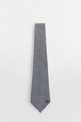 Pedro del Hierro Natural silk tie Grey