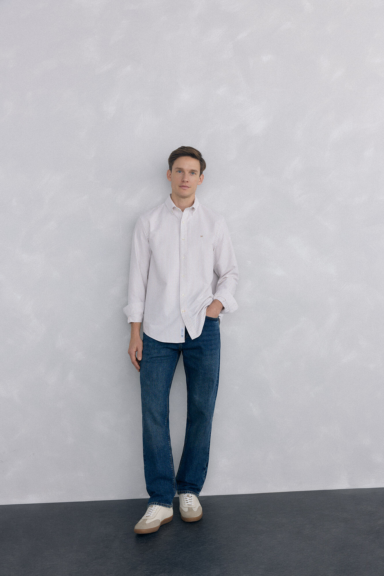 Pedro del Hierro Camisa iconic oxford raya candela