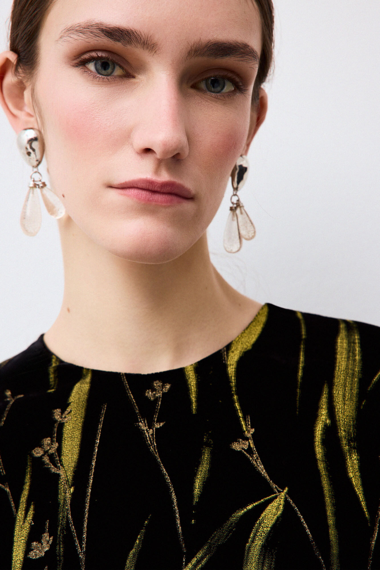 Pedro del Hierro Velvet long dress Black