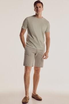 Pedro del Hierro Seersucker Bermuda shorts Grey