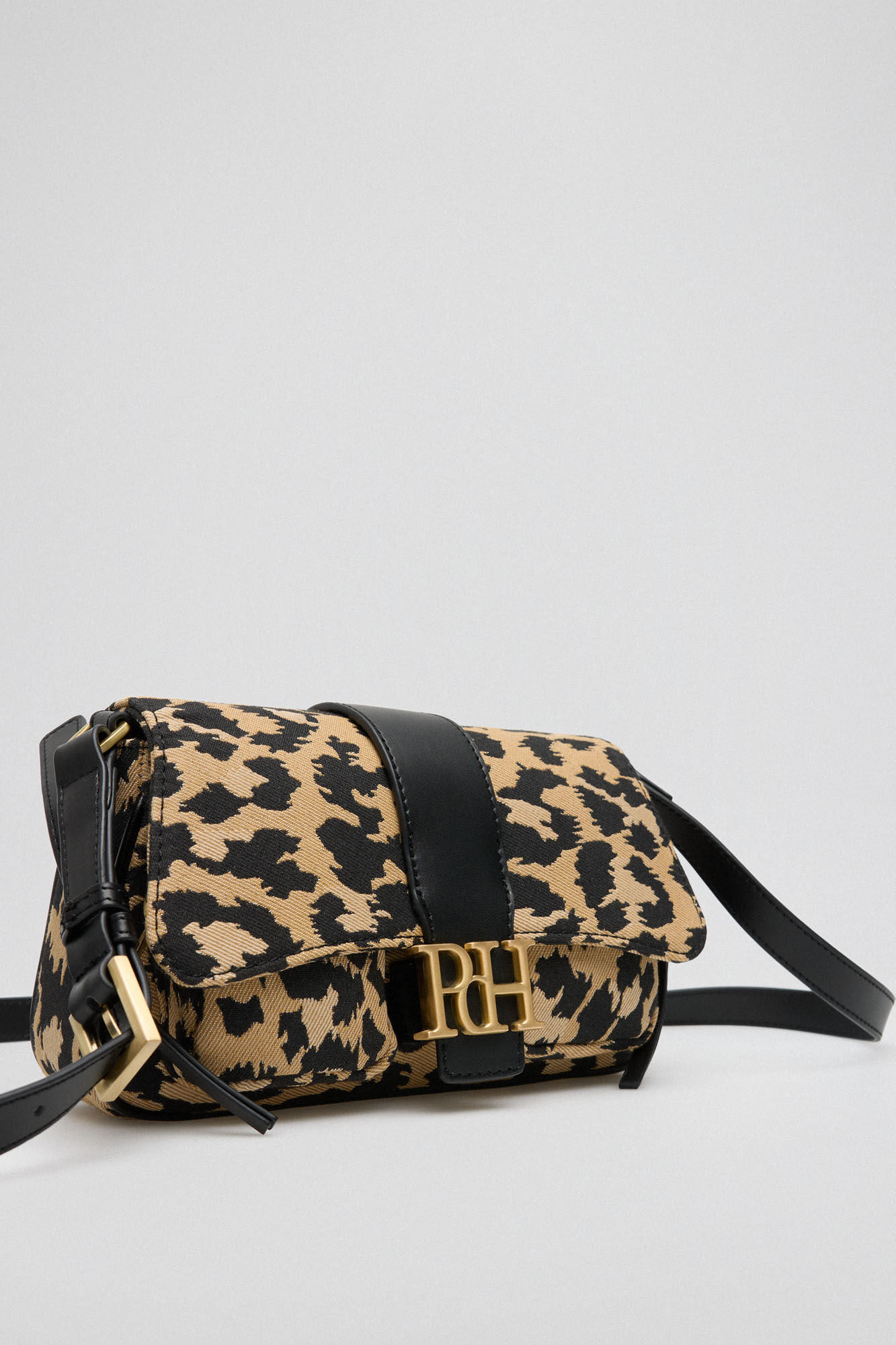 Pedro del Hierro Animal print shoulder bag Brown