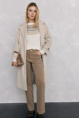 Pedro del Hierro Pantalones pana stove pipe basic Marrón