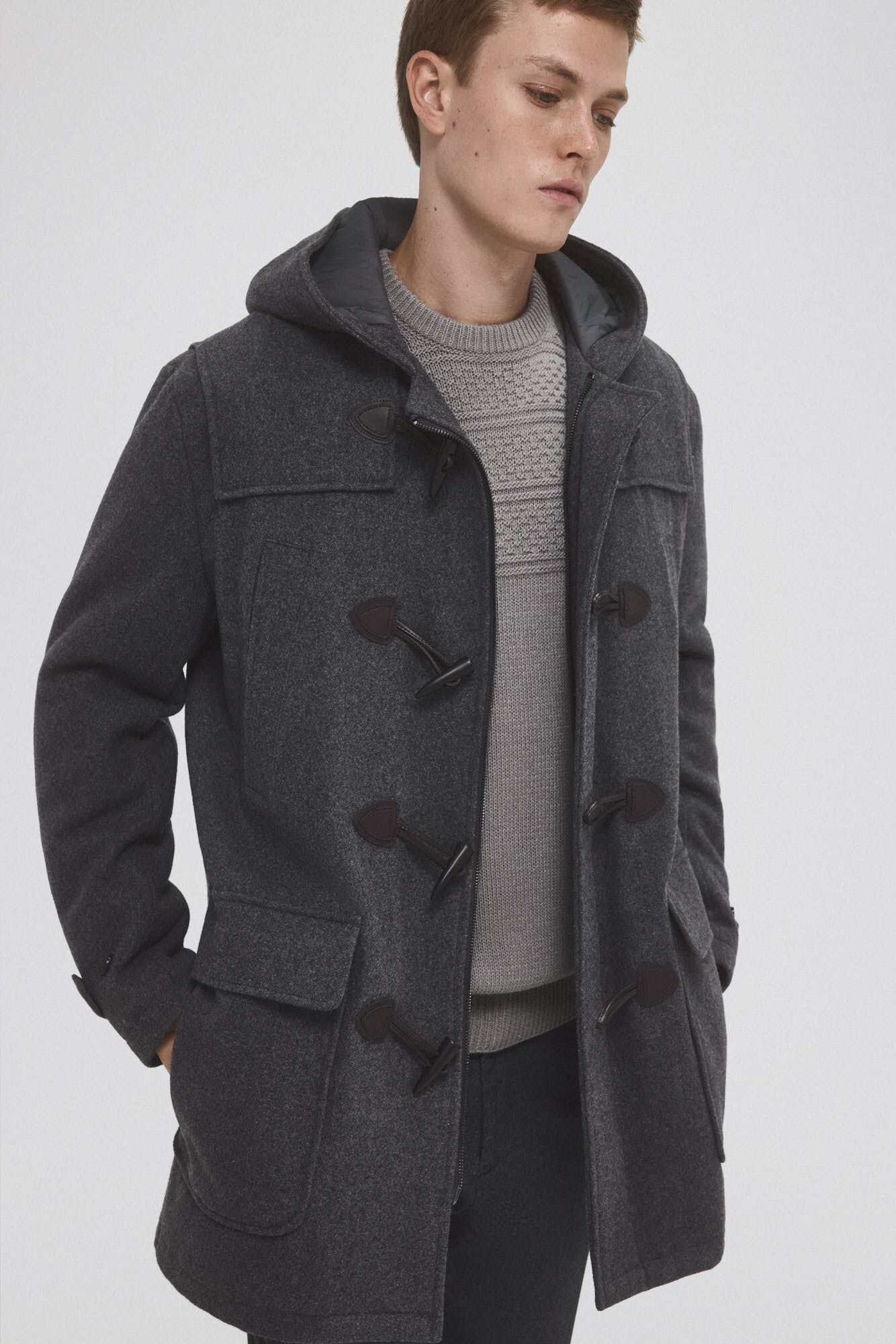 Pedro del Hierro Duffle coat Grey