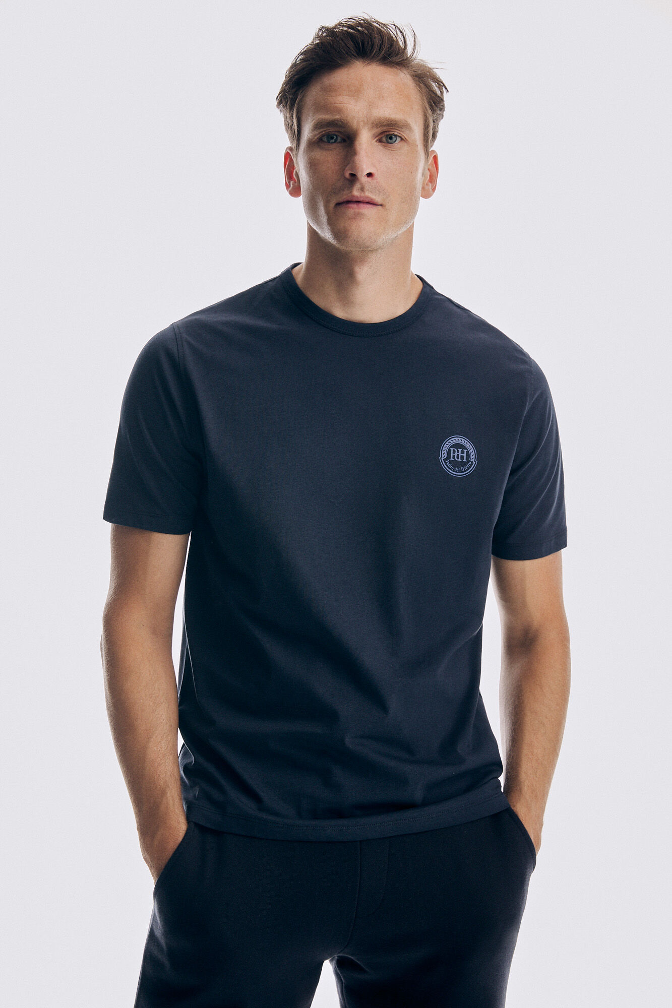 Pedro del Hierro Logo print T-shirt Blue