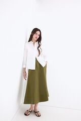 Pedro del Hierro Loose embroidered shirt White