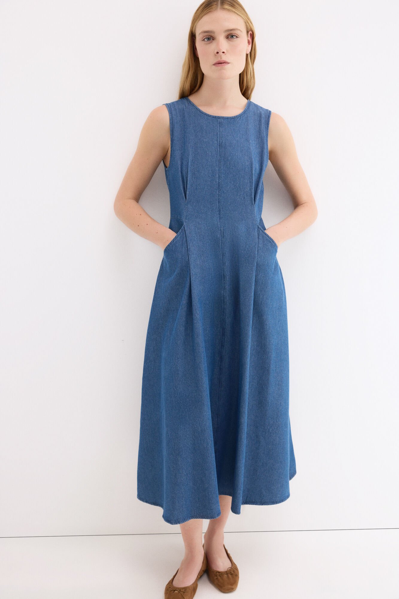 Pedro del Hierro Denim dress Blue