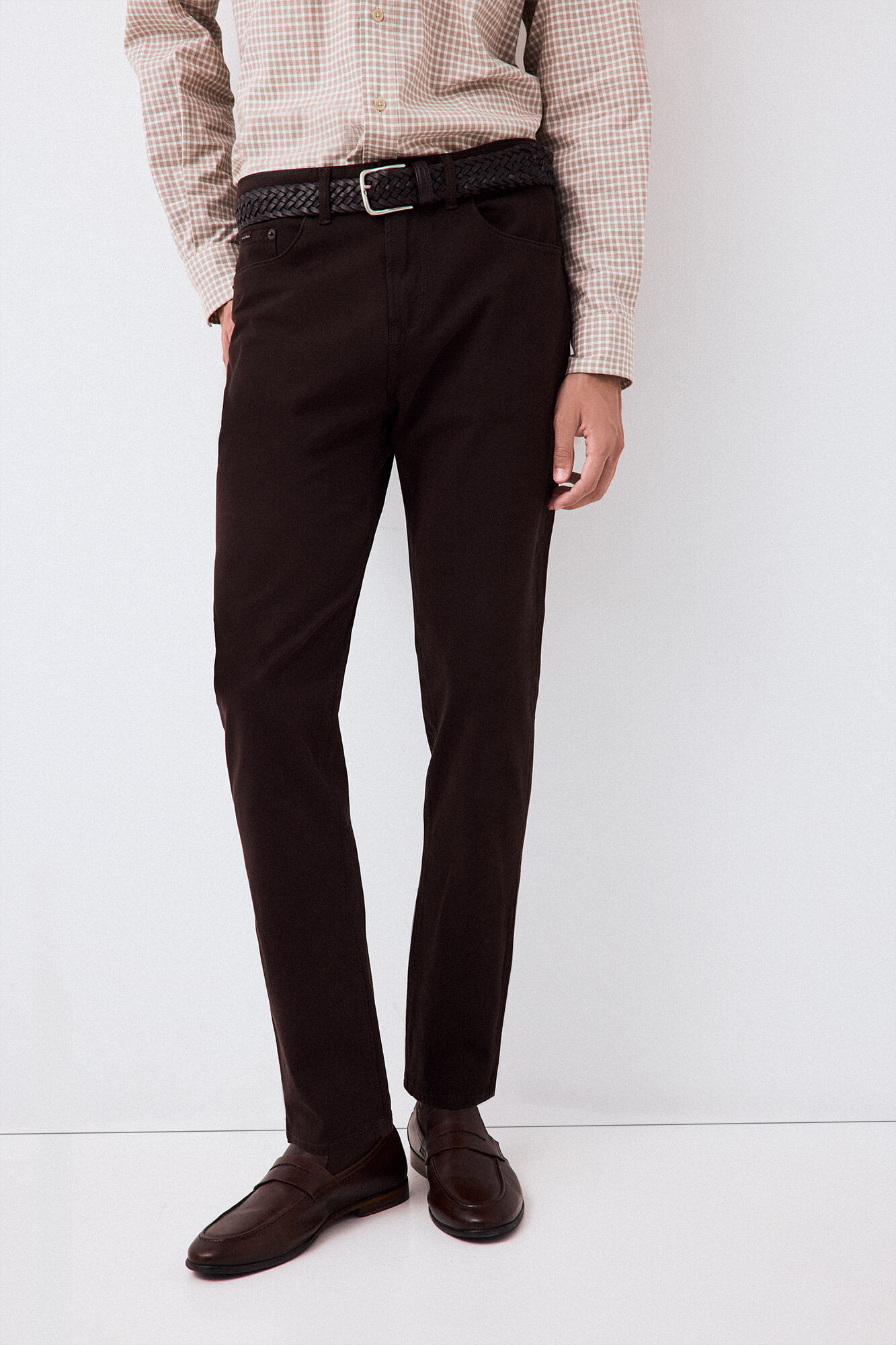 Pedro del Hierro Pantal&oacute;n 5 bolsillos color slim fit