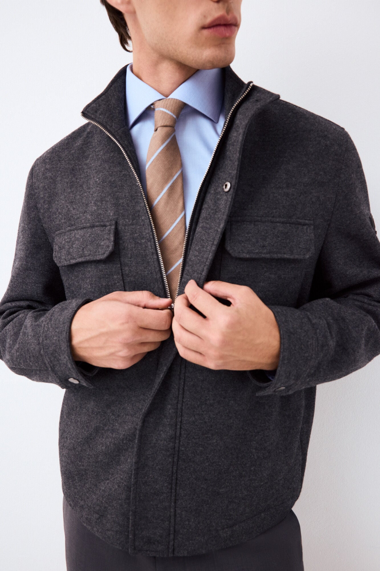 Pedro del Hierro Wool blend knit jacket