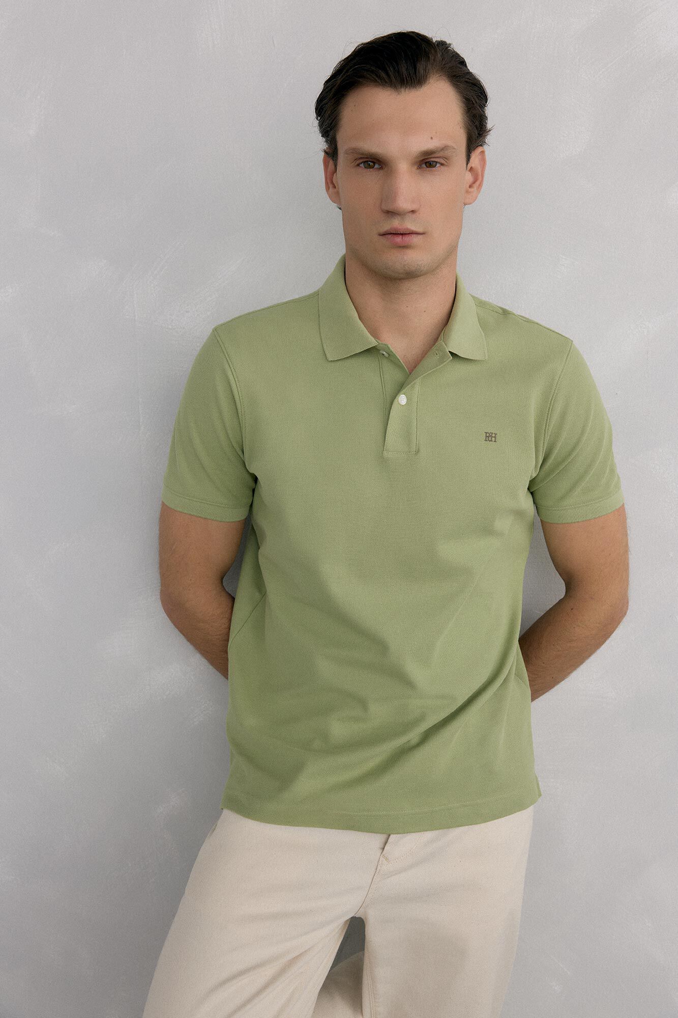 Pedro del Hierro Polo b&aacute;sico piqu&eacute; Verde