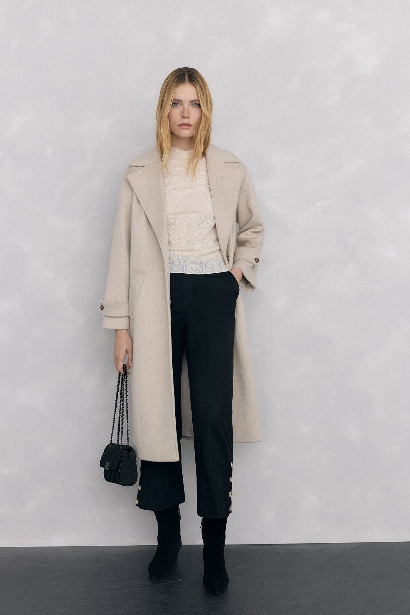 Pedro del Hierro Camiseta devor&eacute; frunce Crudo