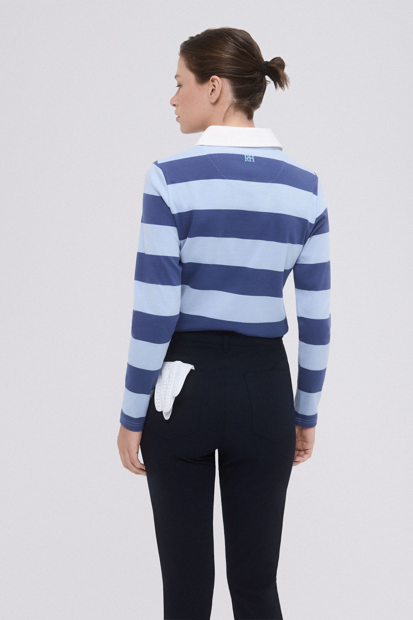 Pedro del Hierro Long sleeve golf polo Blue