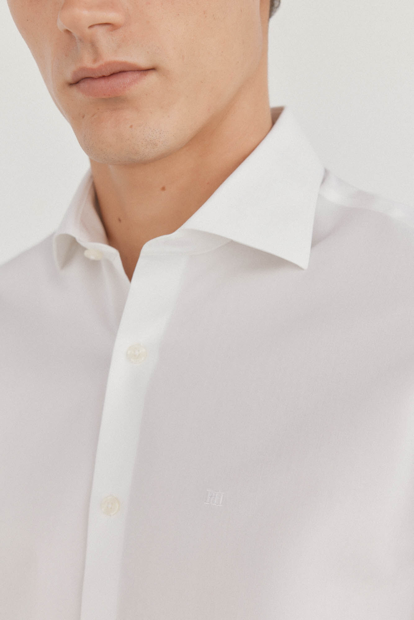 Pedro del Hierro Plain non iron + stain resistant dress shirt