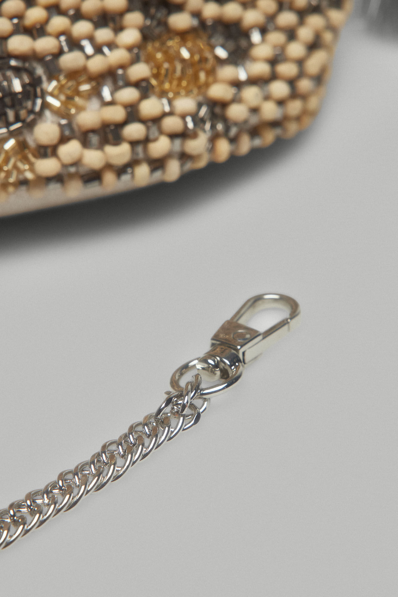 Pedro del Hierro Metal mini floral bag Grey