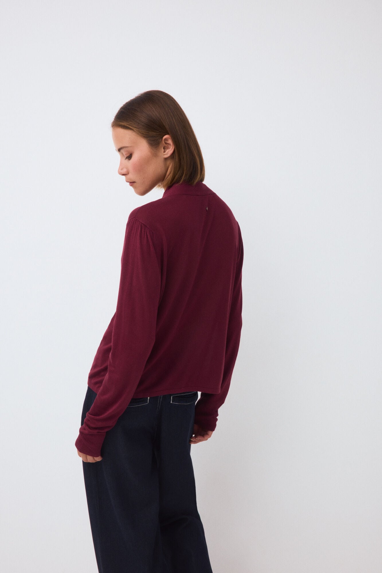 Pedro del Hierro Long sleeve tie jumper Pink