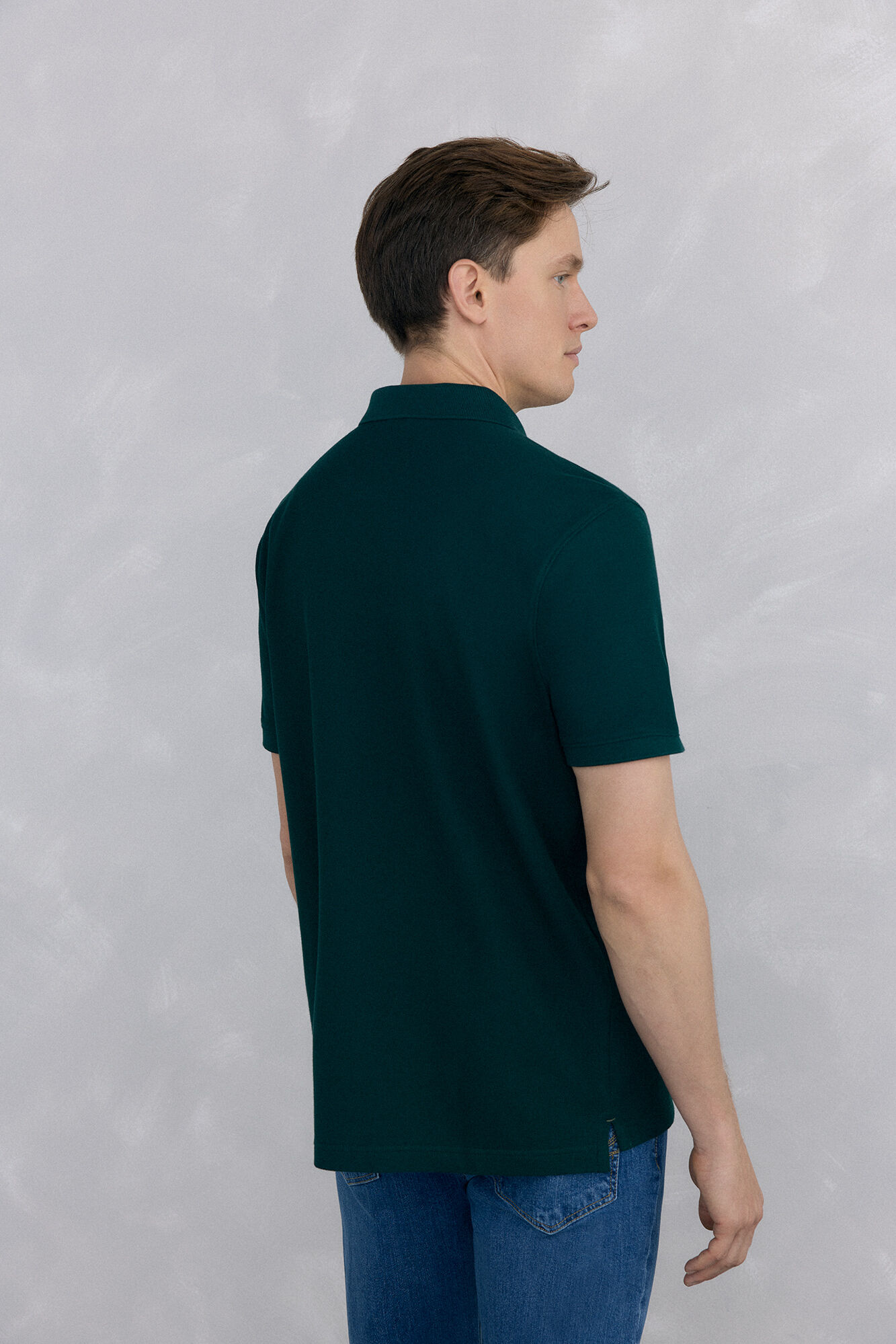 Pedro del Hierro Basic piqu&eacute; polo shirt Green