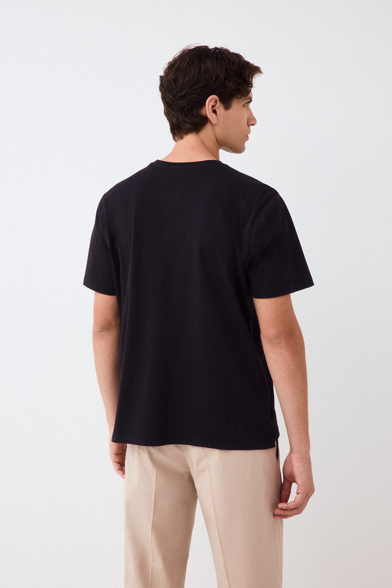 Pedro del Hierro Camiseta logo Negro