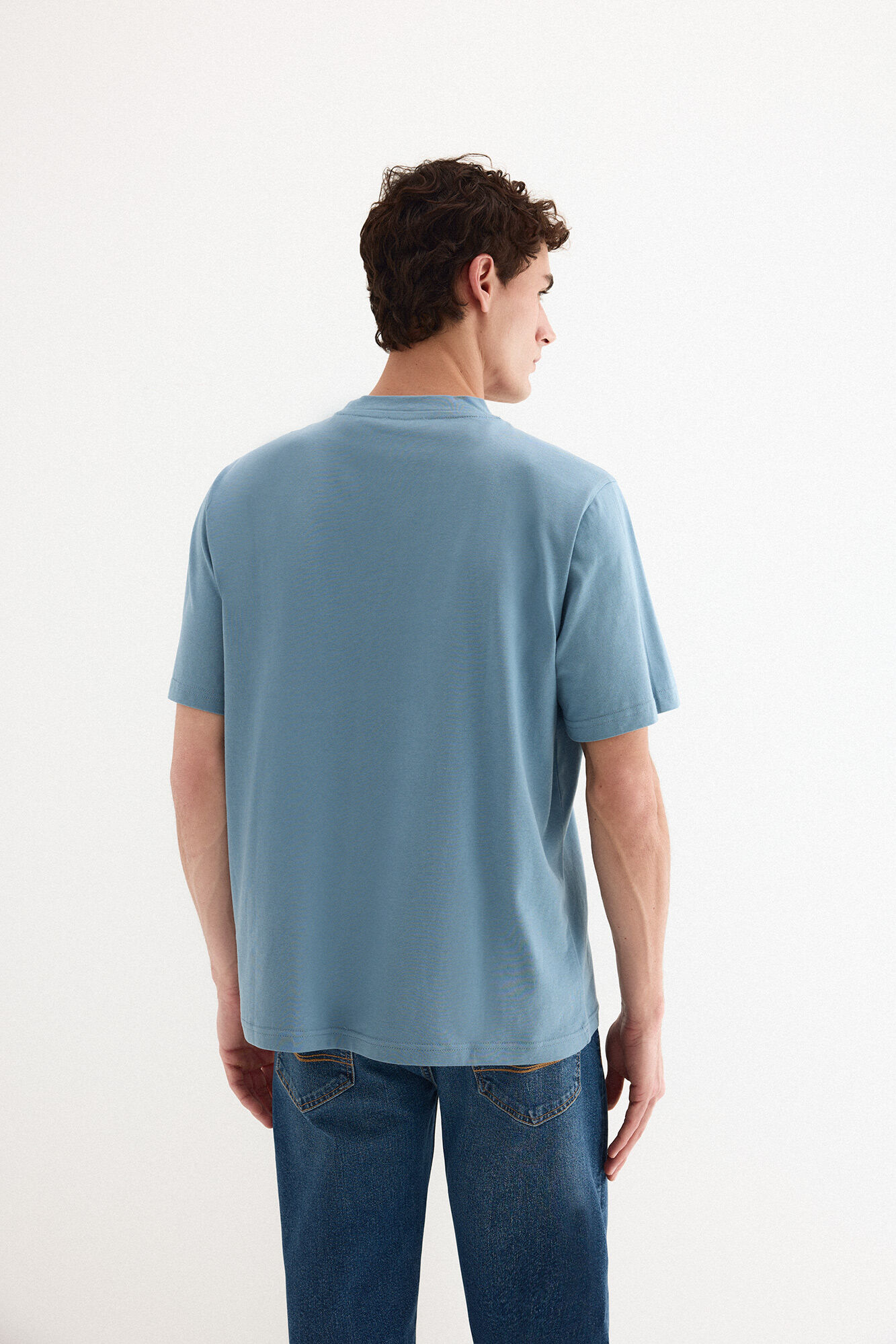 Pedro del Hierro Logo T-shirt Blue
