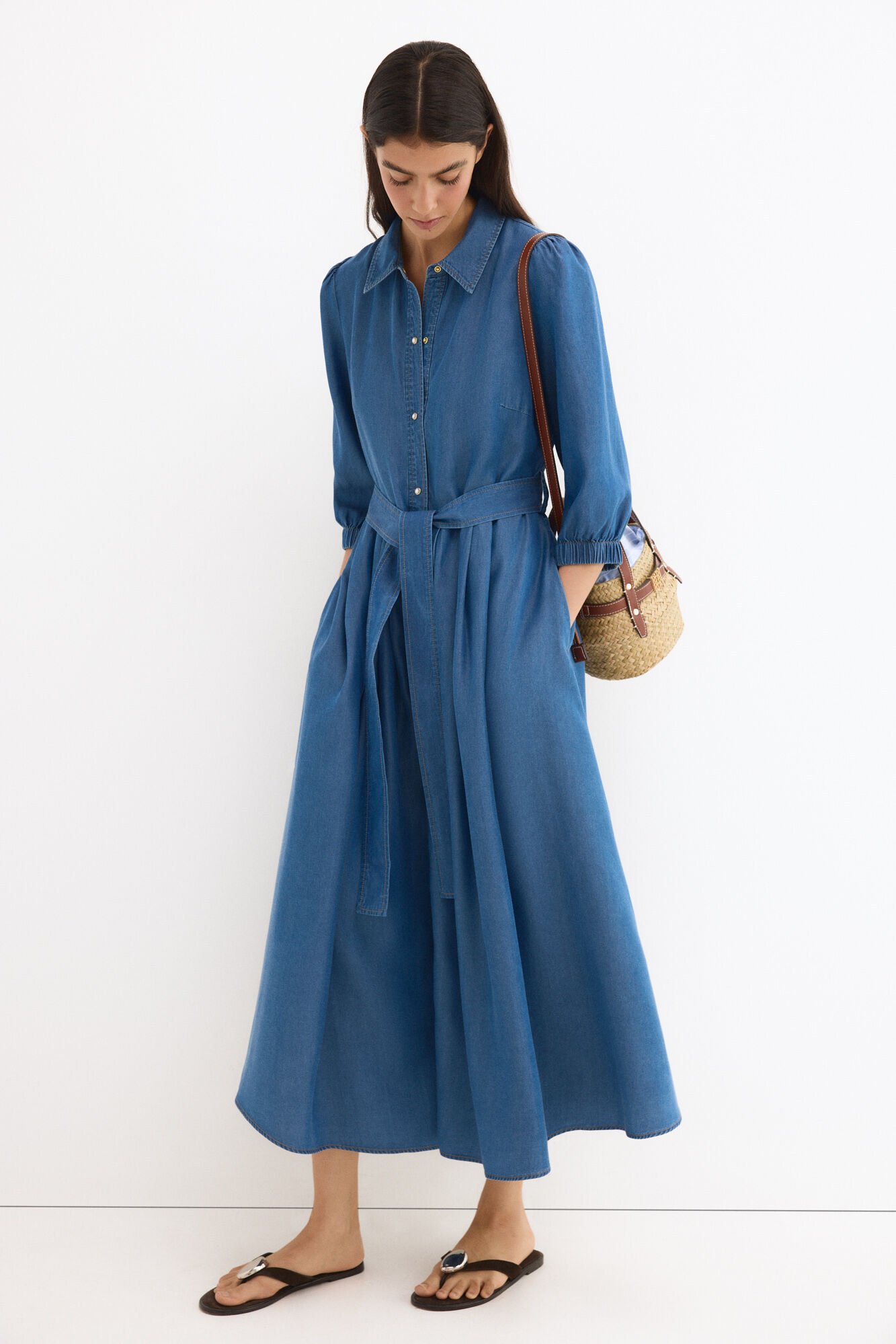 Pedro del Hierro Tencel denim shirt dress